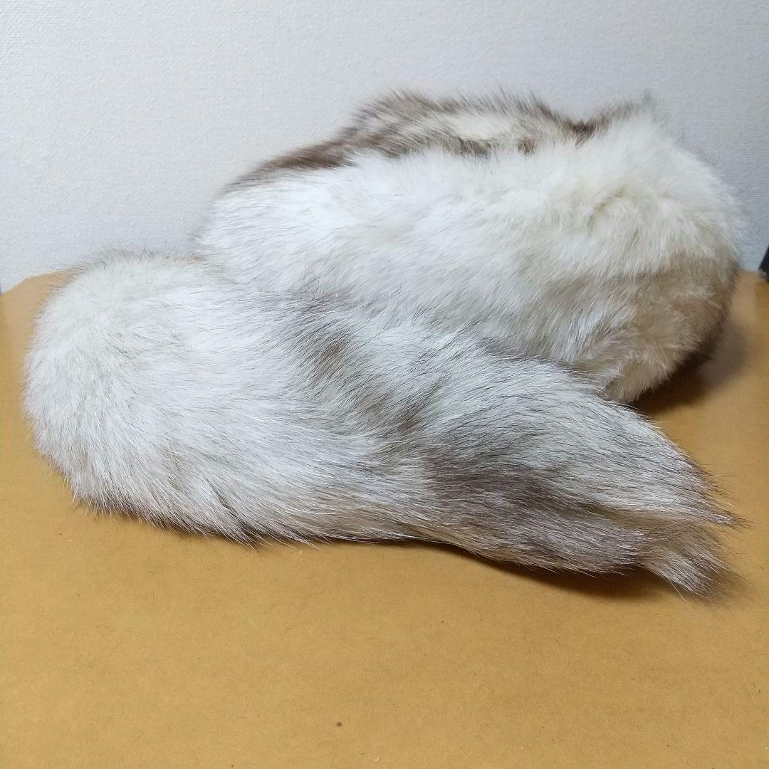 ニチロ毛皮 ブルーフォックス 帽子 ロシアンハット 未使用