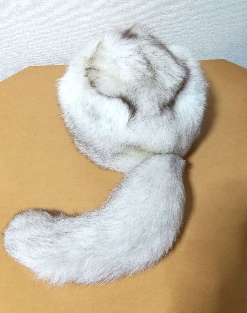 ニチロ毛皮 ブルーフォックス 帽子 ロシアンハット 未使用