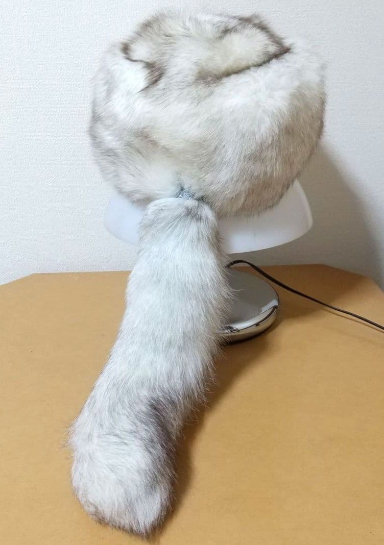 ニチロ毛皮 ブルーフォックス 帽子 ロシアンハット 未使用