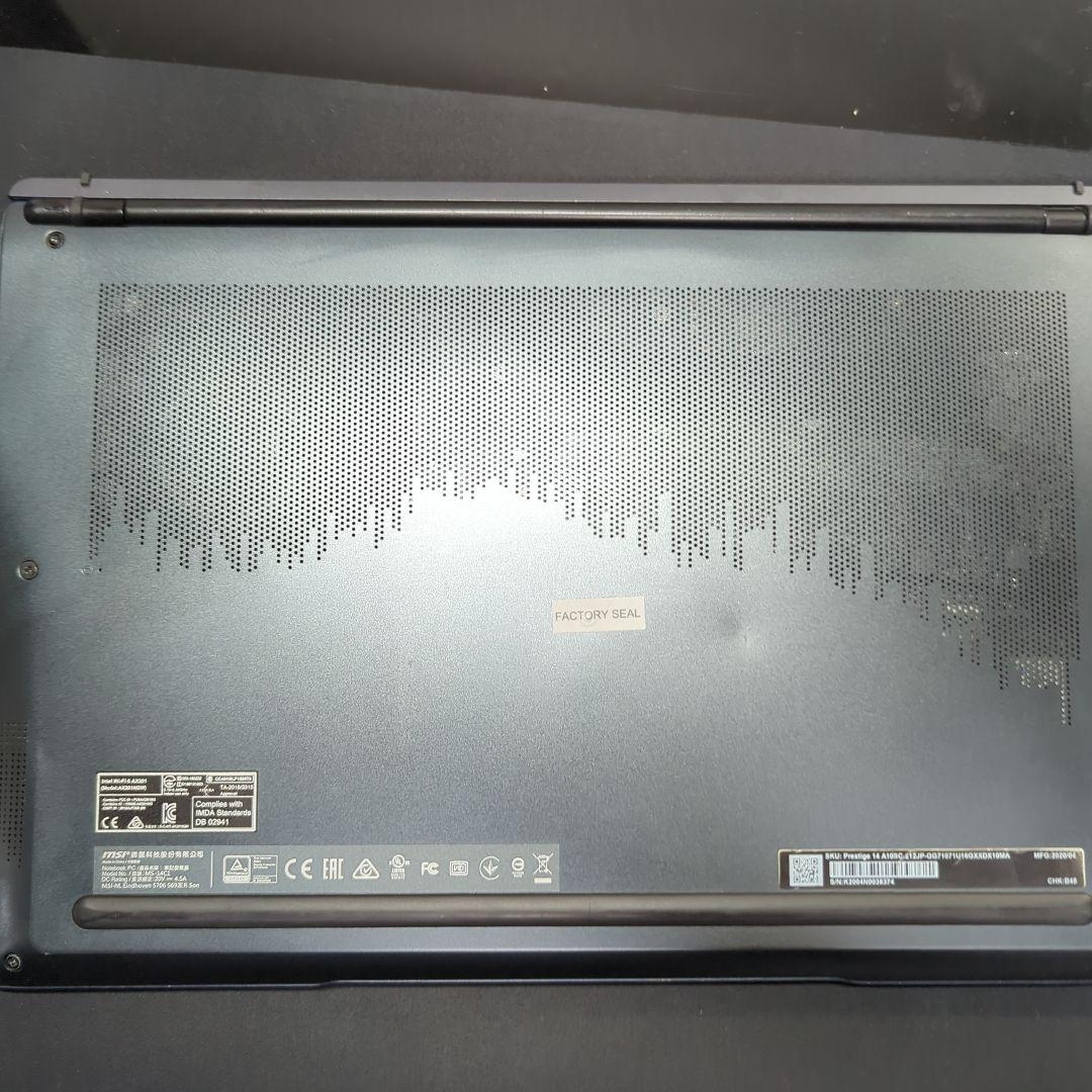 S*6様 MSI Prestige 14 A10SC i7GTX1650 SSD