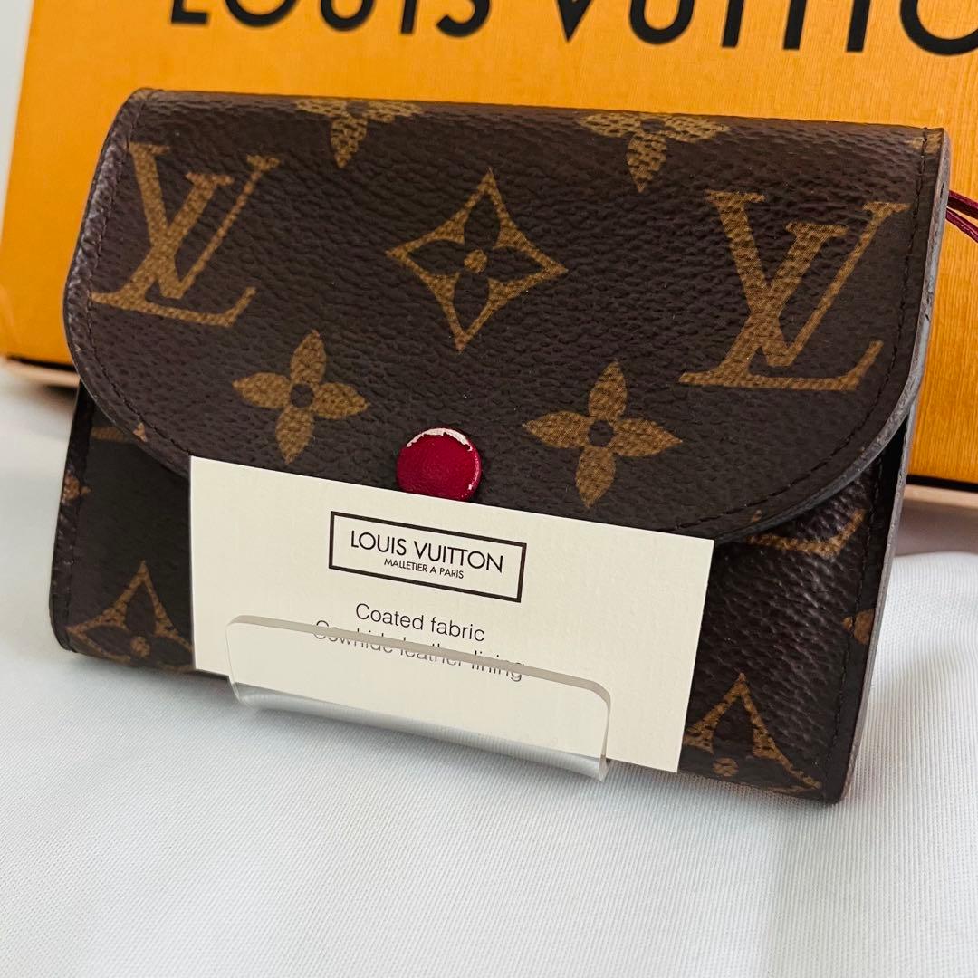 ルイヴィトン ポルトモネロザリ モノグラム 折り財布 カード 小銭入れ