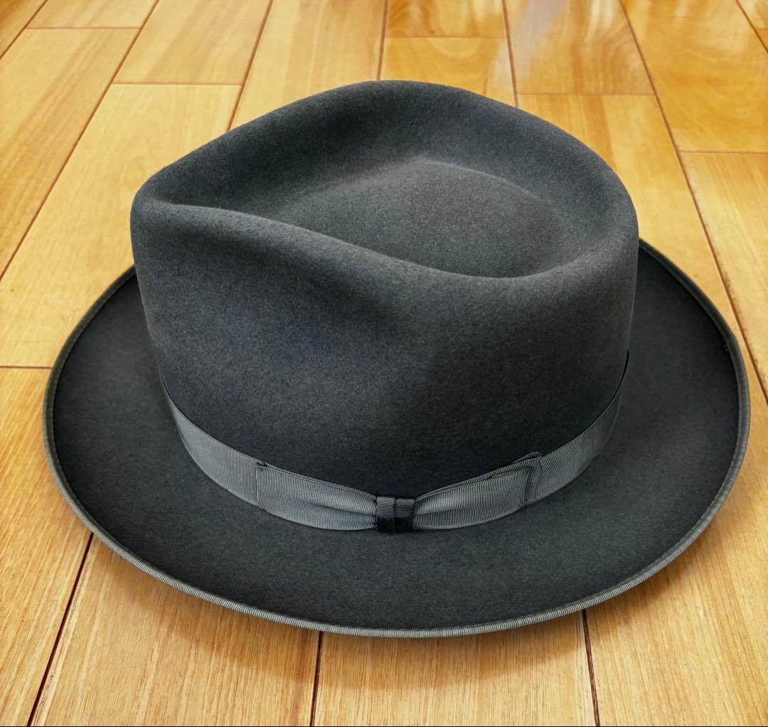 フェルトハット グレー60'sヴィンテージ