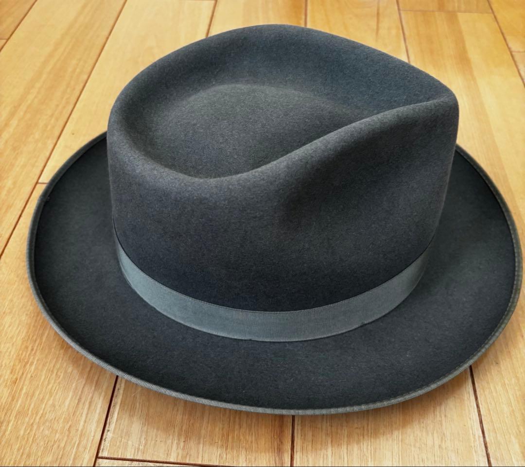フェルトハット グレー60'sヴィンテージ