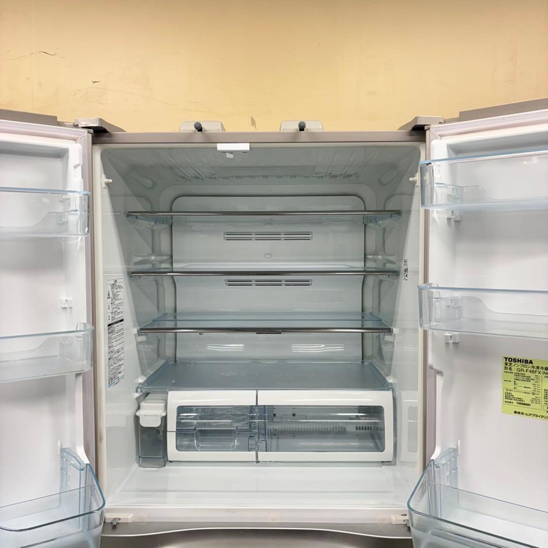 575 東芝　大型冷蔵庫　481L 小型　家庭用　フレンチドア　自動製氷付き