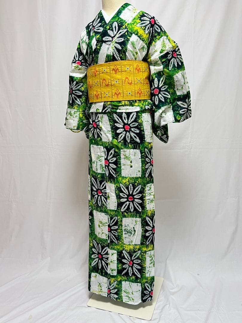 有松鳴海絞り　ゆかた