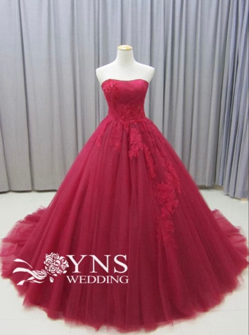 R*O様 定価17万超え　YNS カラードレス レッドドレス ウエディング