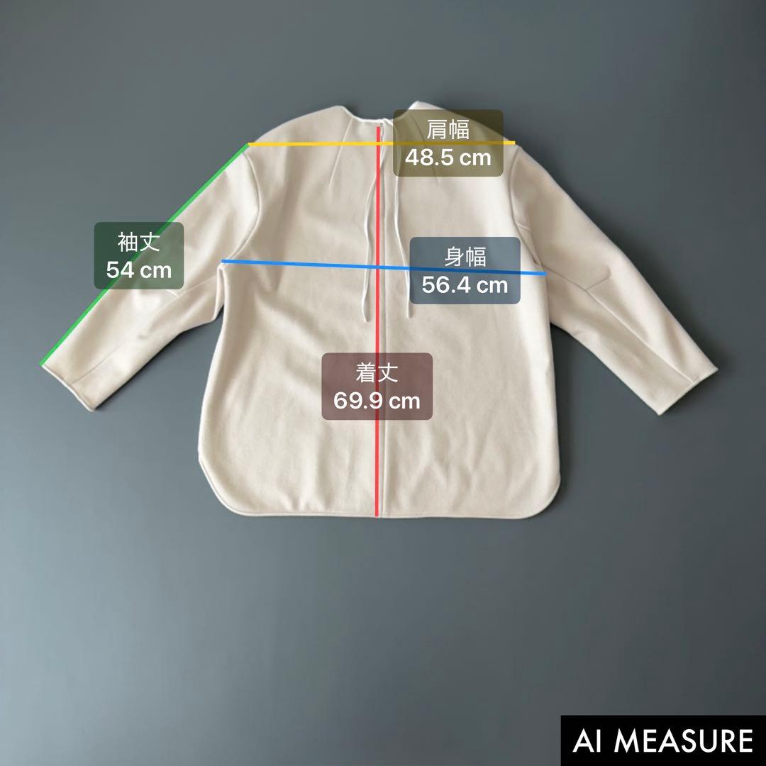 yori 2024AW ダブルクロスTeeブラウス 長袖 プルオーバー キナリ