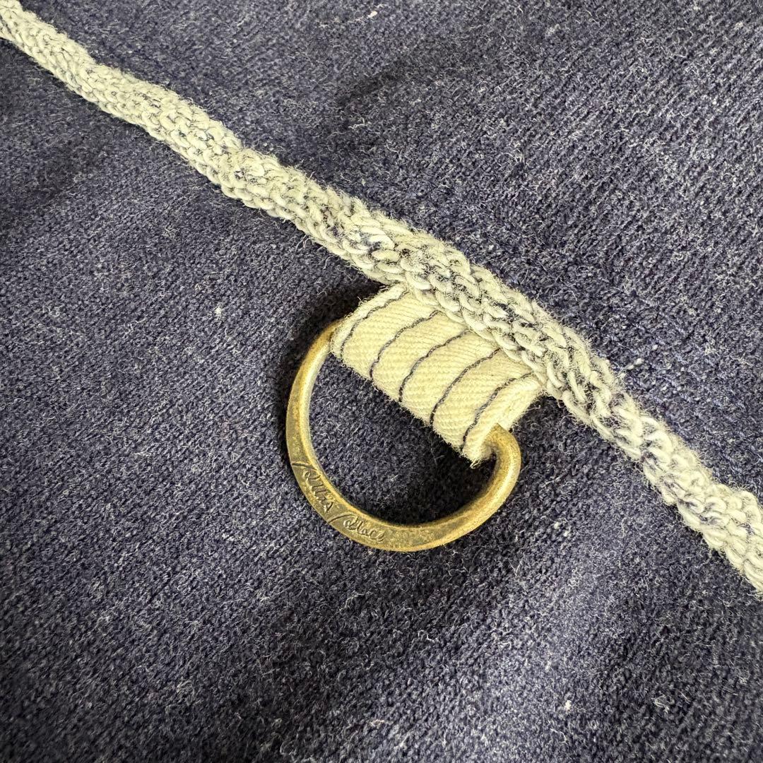 パラスパレス カシミヤ混スタンドカラージャケット 紺3 裏地ストライプ 日本製