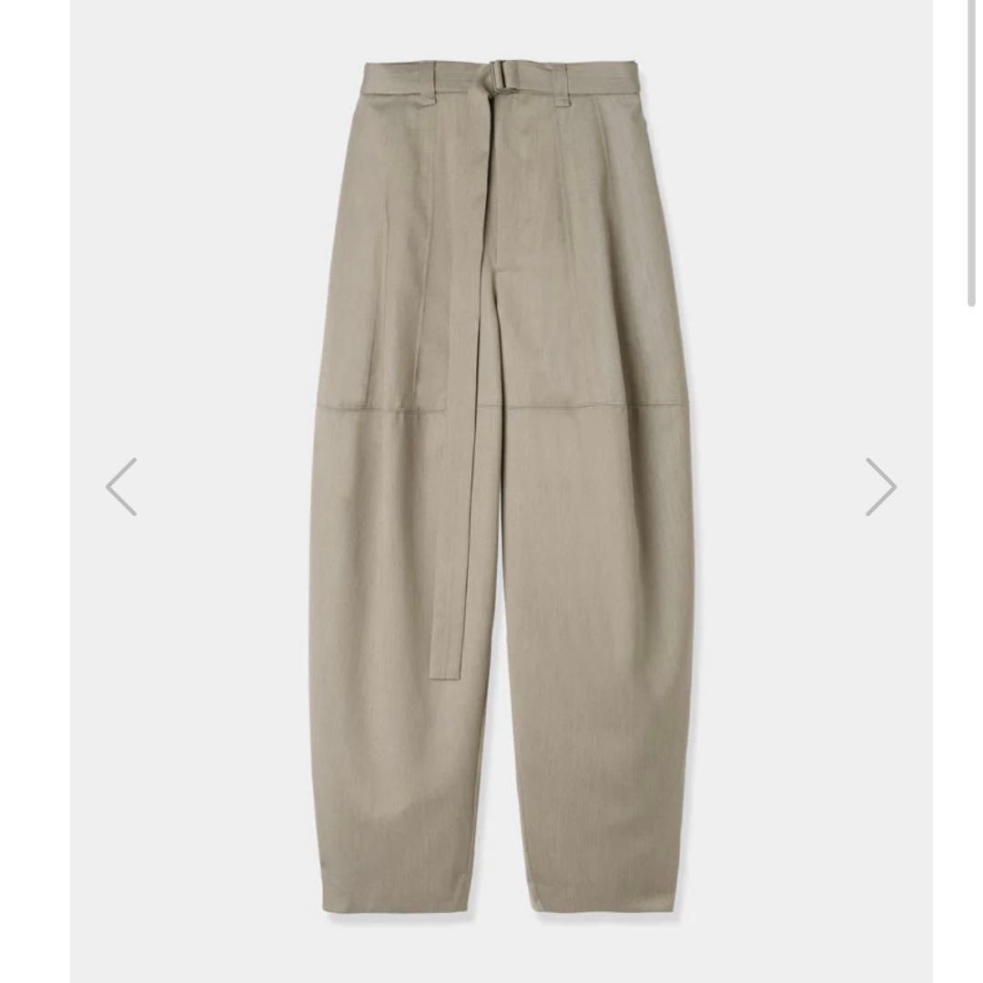 パンツ louren waist belt volume pants