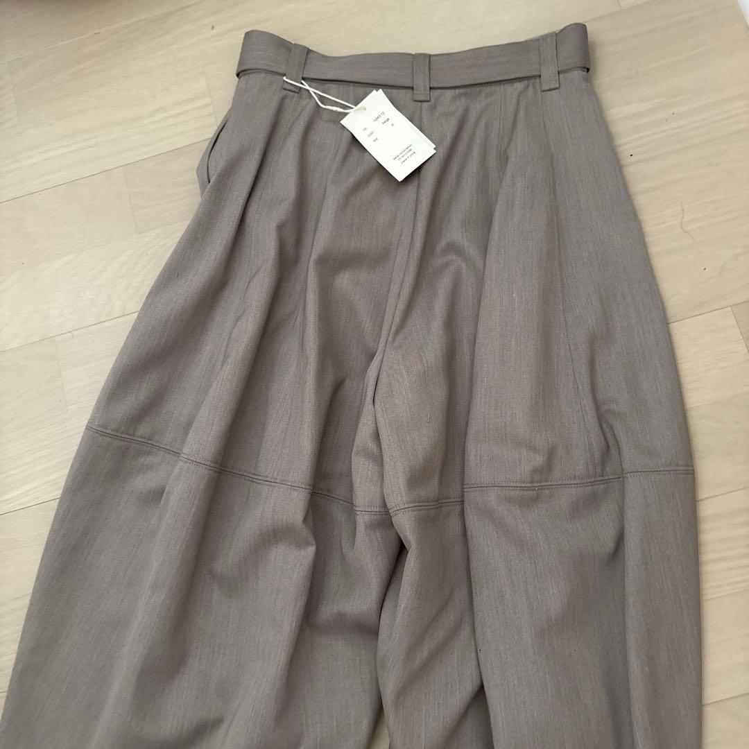 パンツ louren waist belt volume pants