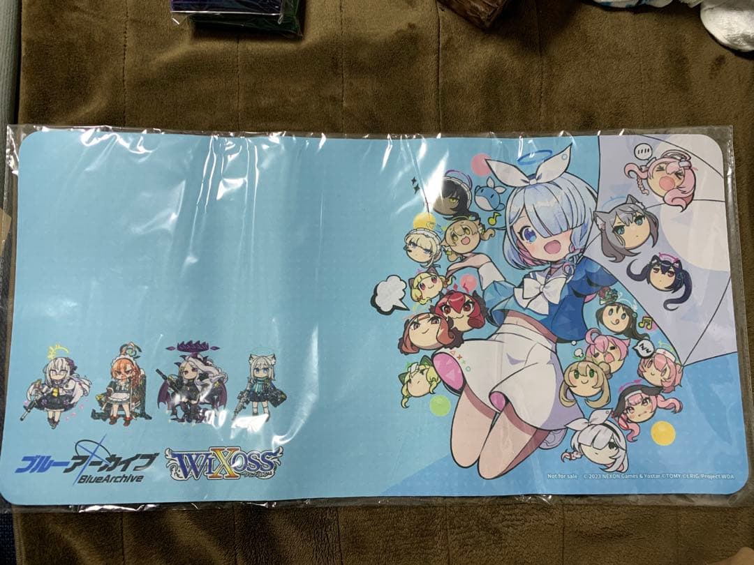 ウィクロス　ブルアカ交流会　プレイマット　アロナ