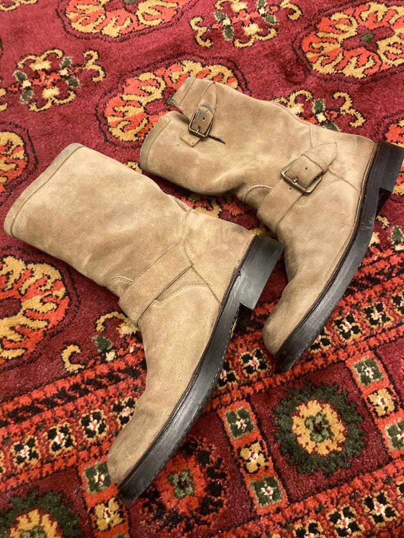 【ビブラムソール交換済】ブッテロ　スエード エンジニアブーツ