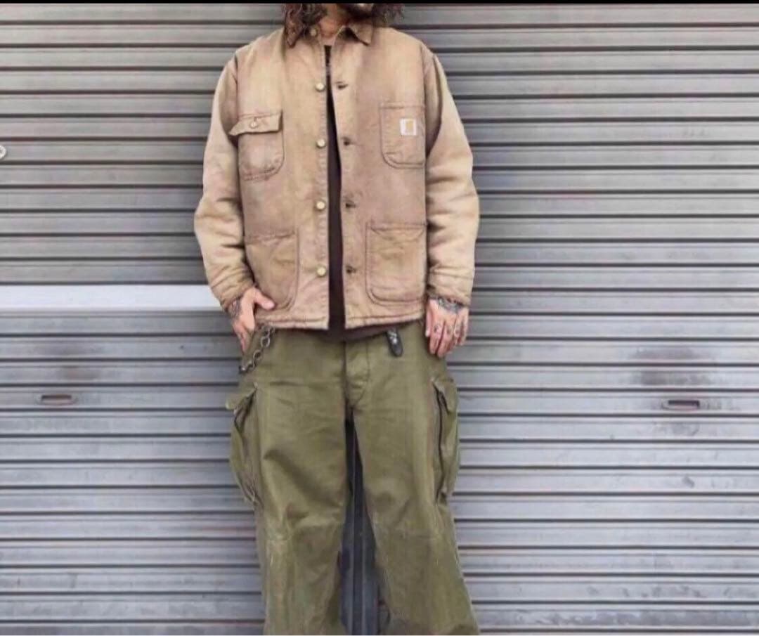 USA製　カバーオール◆チョアコート　ネイビー紺　カーハート　carhartt