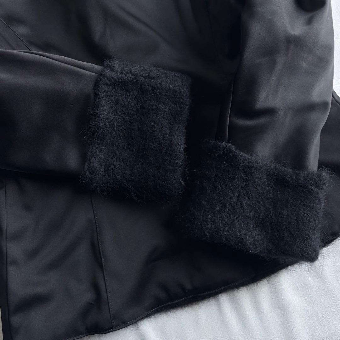 ジャケット・アウター ANNA BASSANI mohair lining jacket BLK