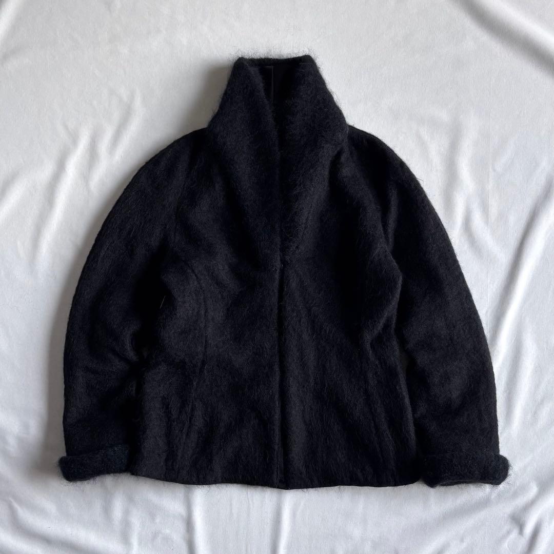 ジャケット・アウター ANNA BASSANI mohair lining jacket BLK