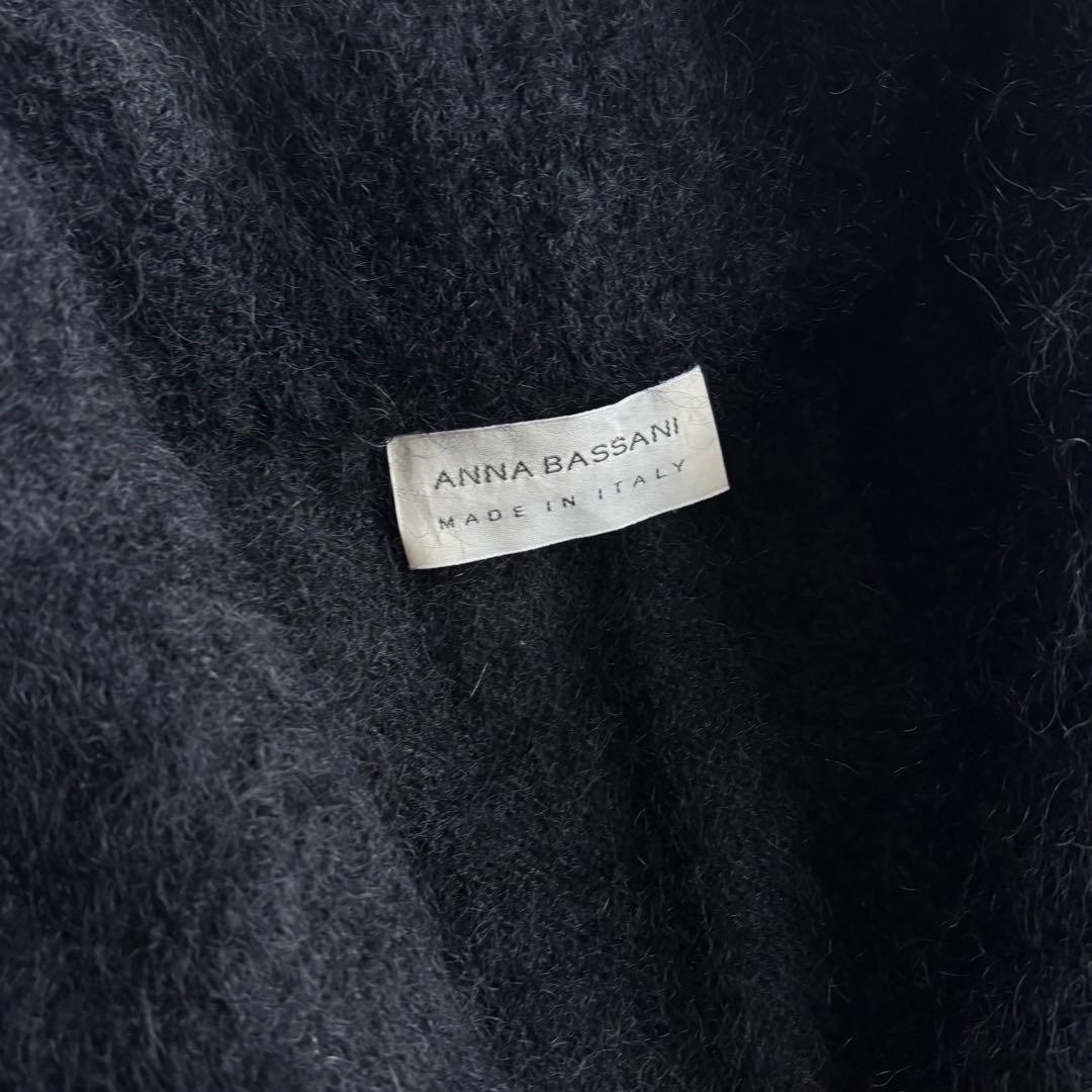 ジャケット・アウター ANNA BASSANI mohair lining jacket BLK