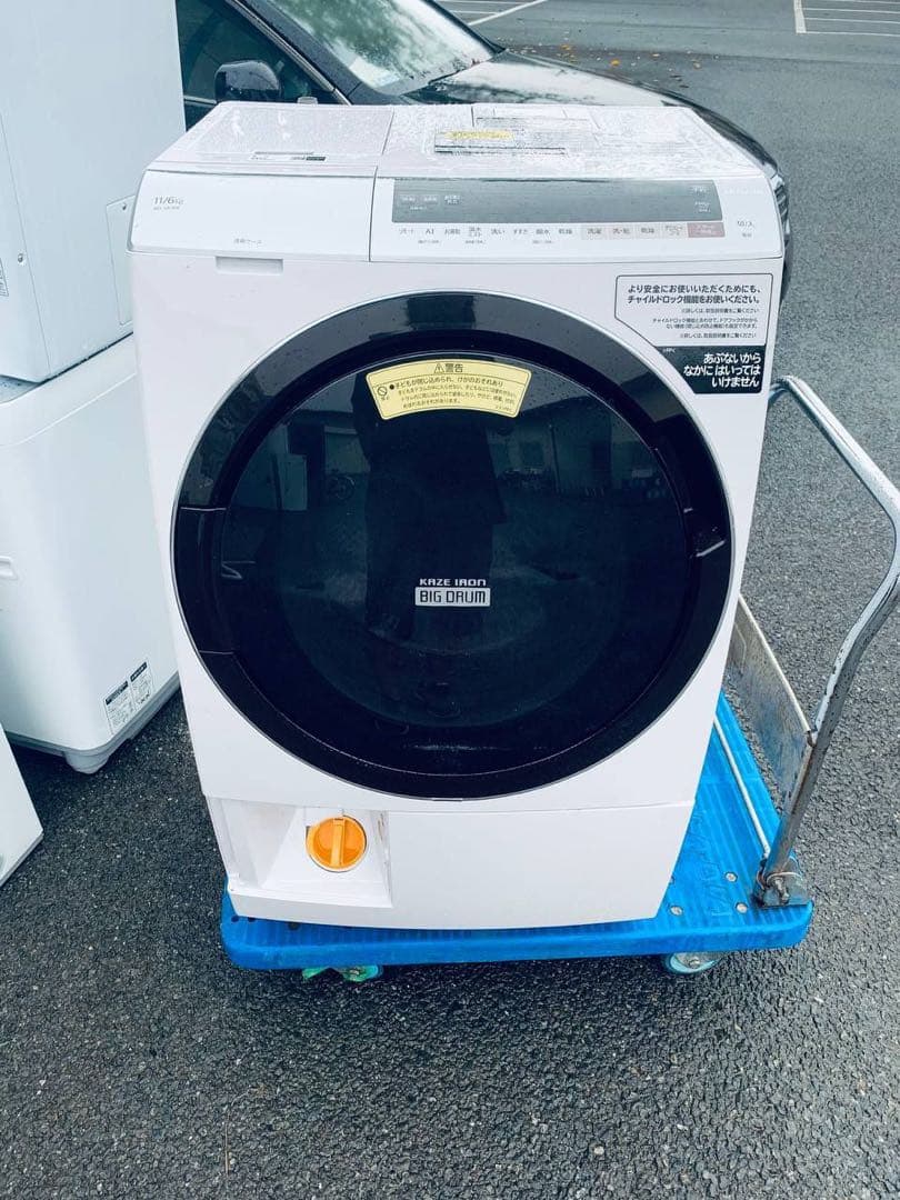 送料設置無料　HITACHI ドラム式電気洗濯乾燥機　BD-SX110EL