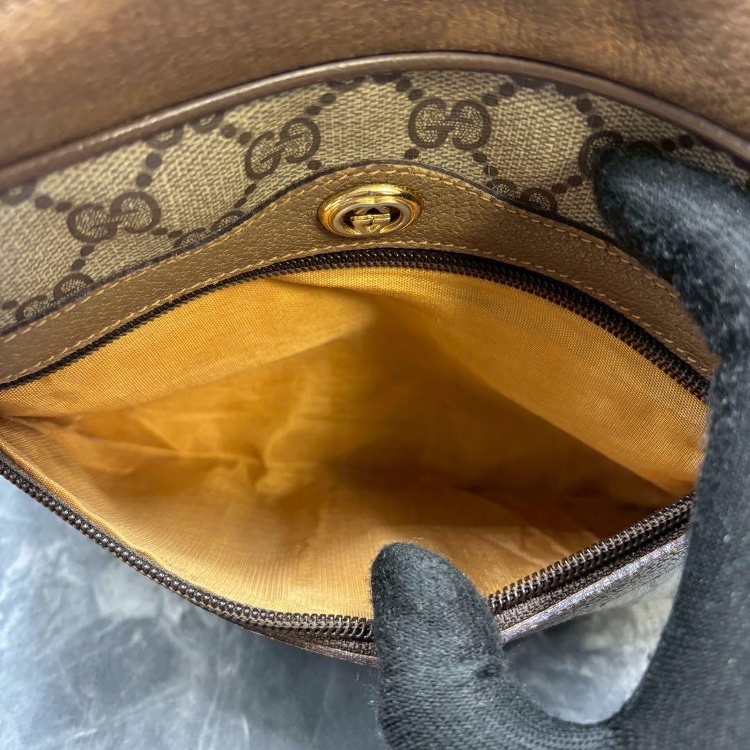 ✨美品✨GUCCI GG シェリーライン ショルダーバッグ ベージュ レザー