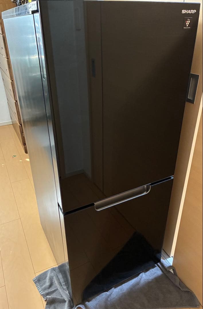 SHARP ノンフロン冷凍冷蔵庫SUJ-GD15H-B ブラック
