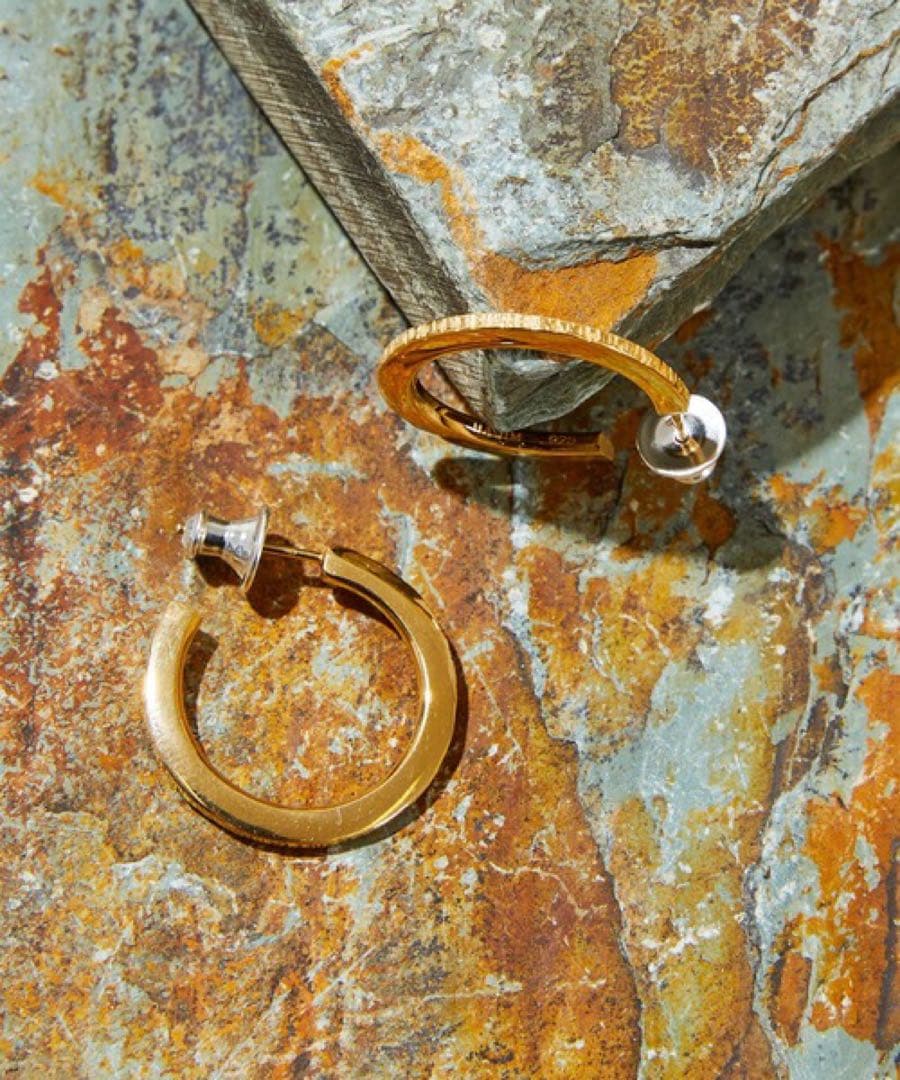 超美品 箱付 タグ付 HARIM ハリム レインピアス K18コーティング