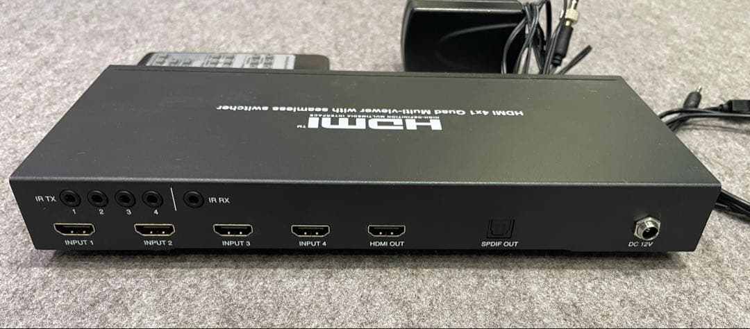 HDMI 4x1 Quad Multi-viewer 美品
