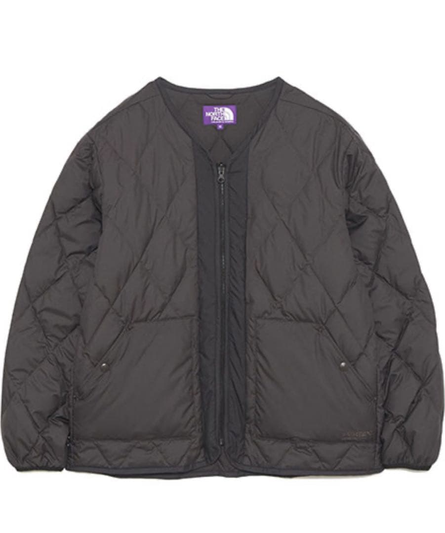 ノースフェイスパープルレーベルダウンカーディガン