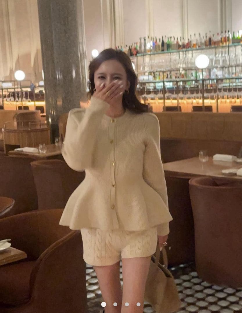 【THE TOE】Rosen Peplum Cardigan