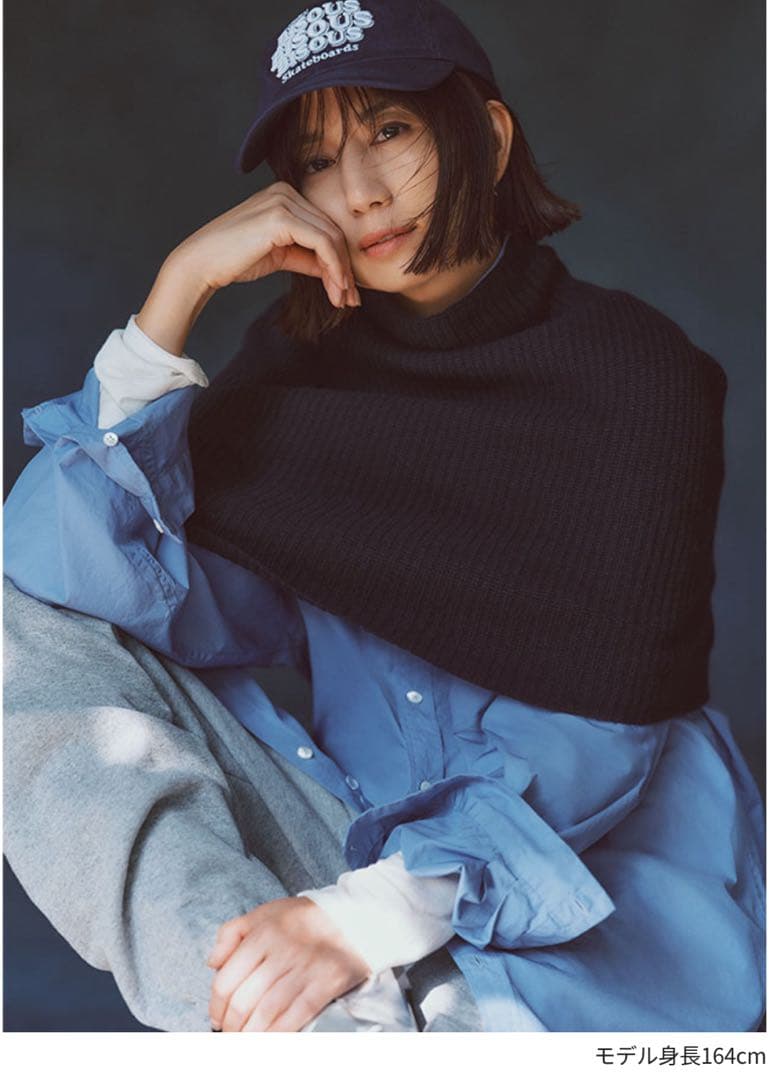 【新品】N by NaVY リブスヌード ネイビー♡東原亜希