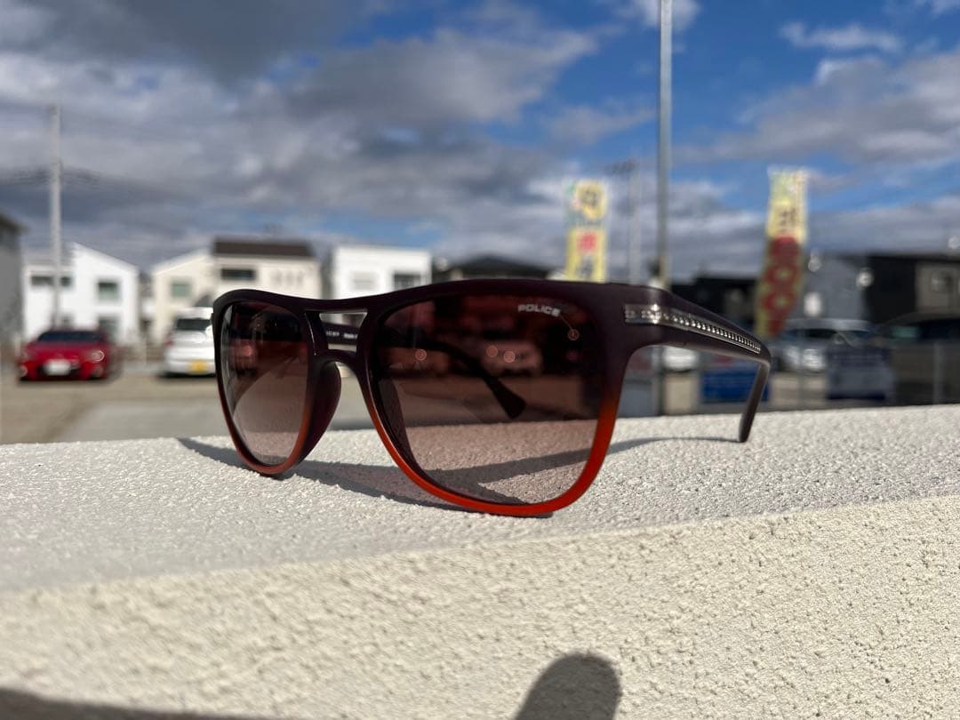 POLICE サングラス ブラウン/オレンジ