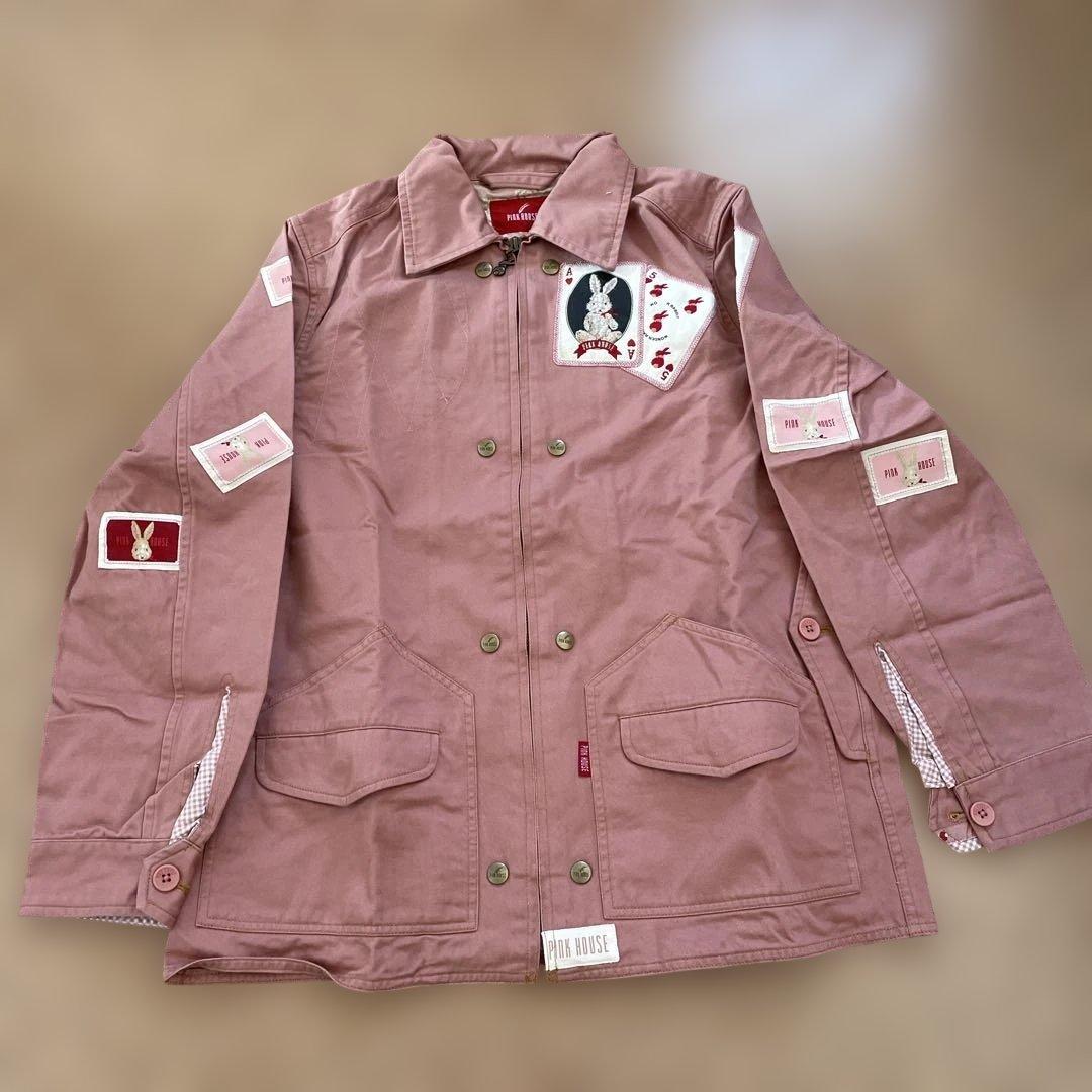 ピンクハウス　うさぎ　刺繍　裏付き　ジャケット　新品　ピンク