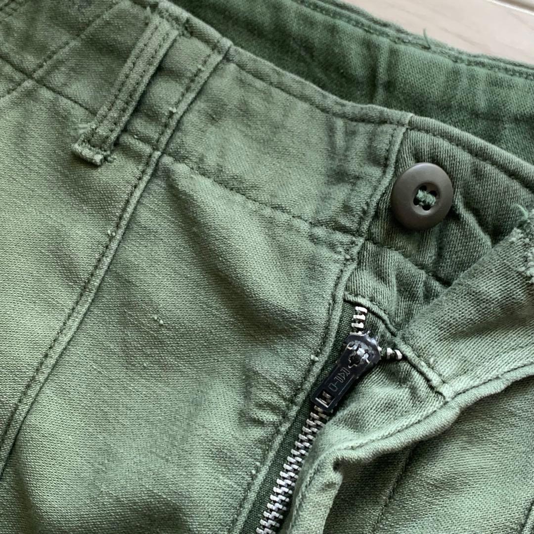 US ARMY / 70s ベイカーパンツ 32/31 RAPID サテン 希少