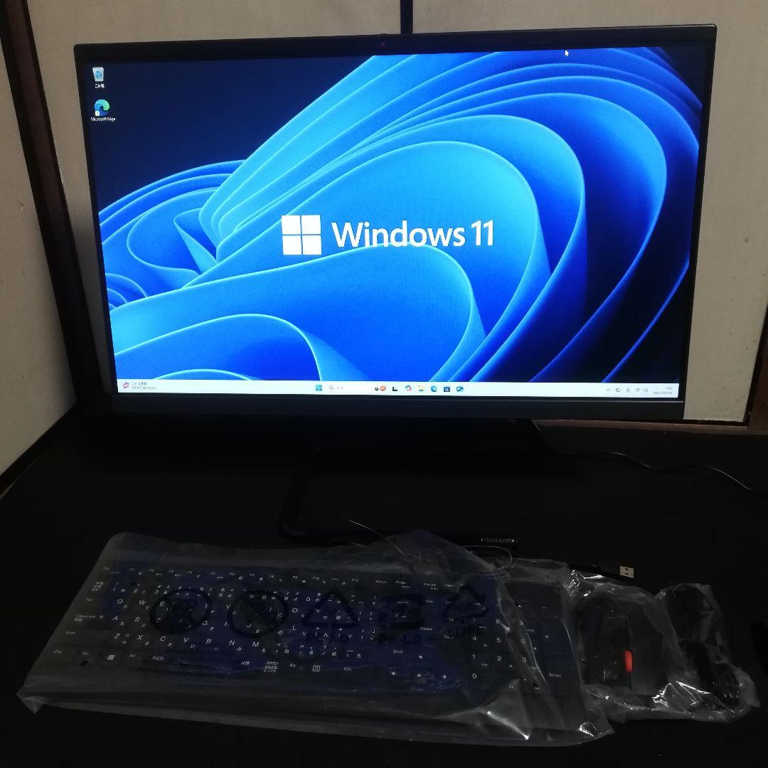 レノボ 超狭枠24インチ i5-8400T 8GB/SSD512+HDD1TB