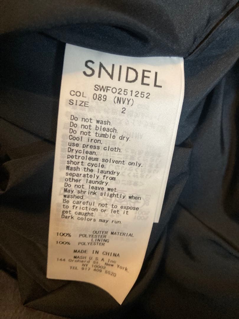 新品　スナイデル【WEB限定】ハートプリントワンピース ネイビー サイズ2