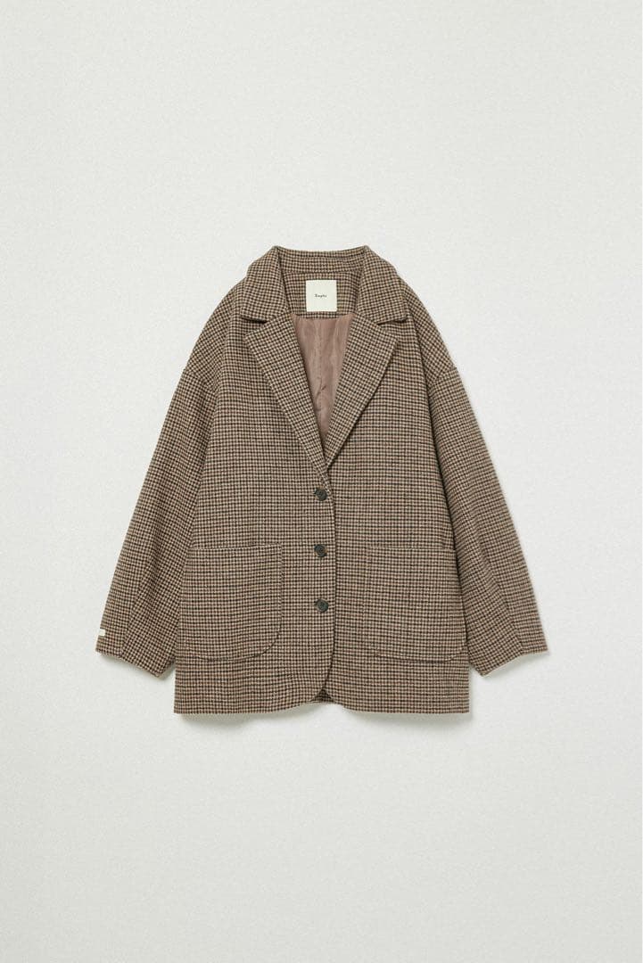 ジャケット・アウター Eaphi WOOL LIKE CHECK JACKET