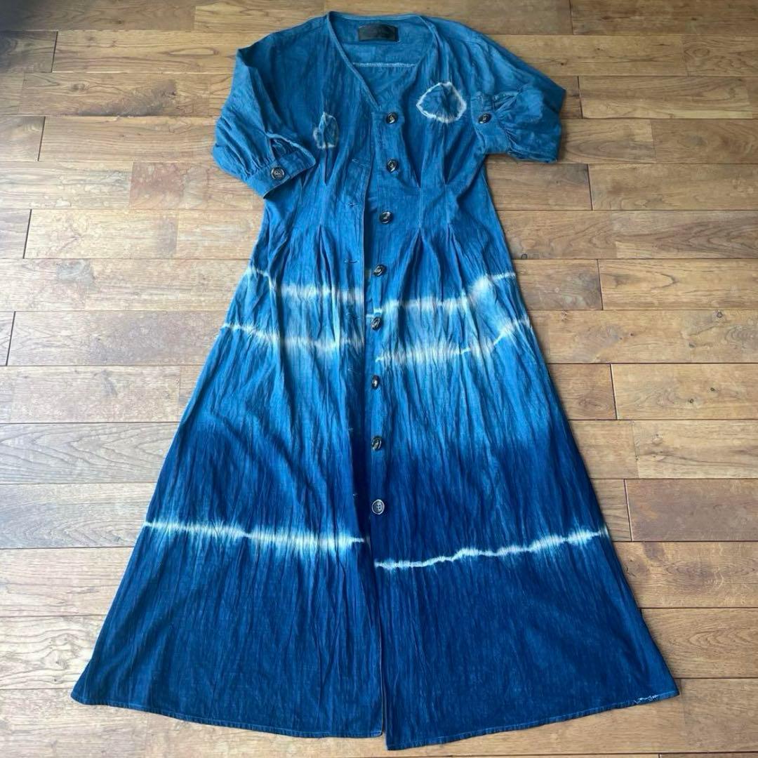 藍染クロスターバRICA &藍染スカートsuzu &ワンピースsorairo