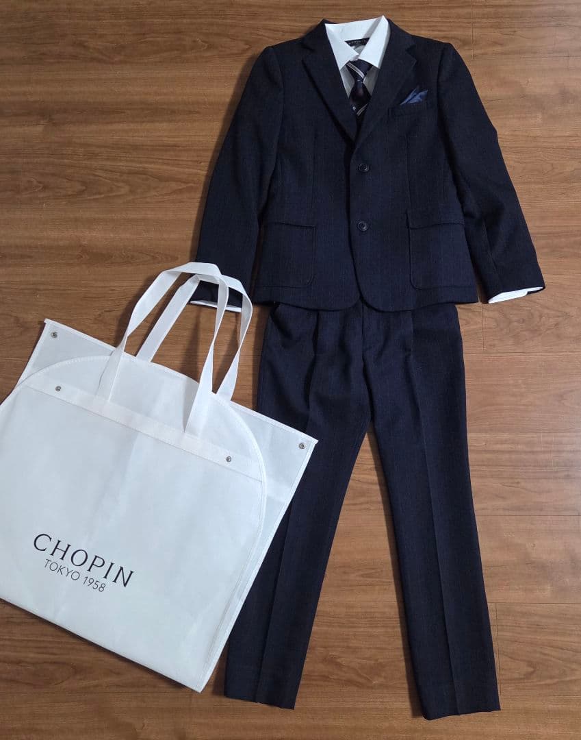 【美品】CHOPIN フォーマル スーツ フォーマル 中学 受験 卒服 男子