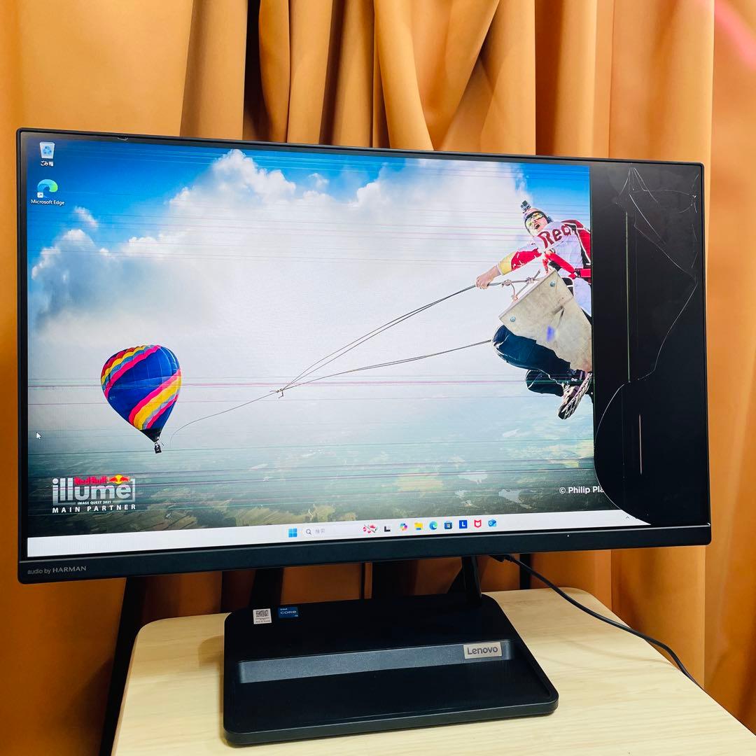 【訳あり/画面割れ】Lenovo Ideacentre AIO 3 24IAP7