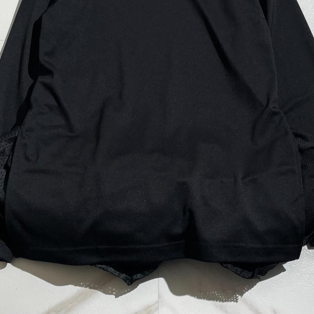 25ss 極美品　コムデギャルソン　3Dメッシュパーツ付き　ロングカットソー　黒