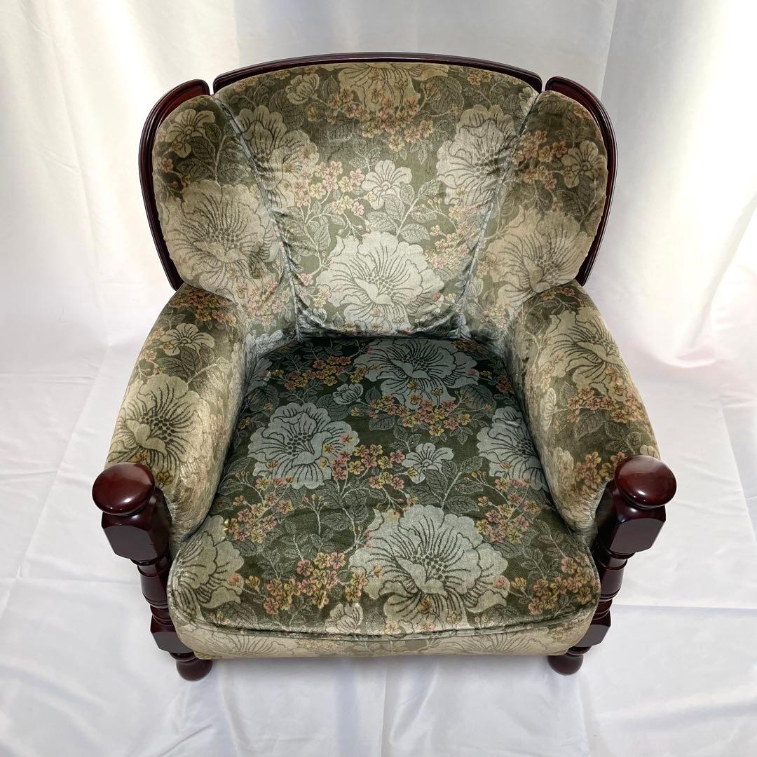 KARIMOKU/カリモク 家具 1人掛け ソファー リーン系 金華山張