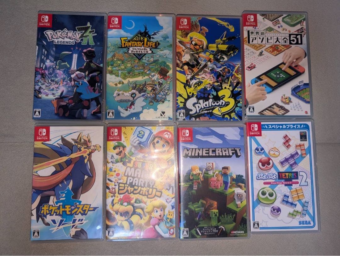 【豪華8点】Switchソフトまとめ売り ポケモンZ-A/マイクラ/マリパ他