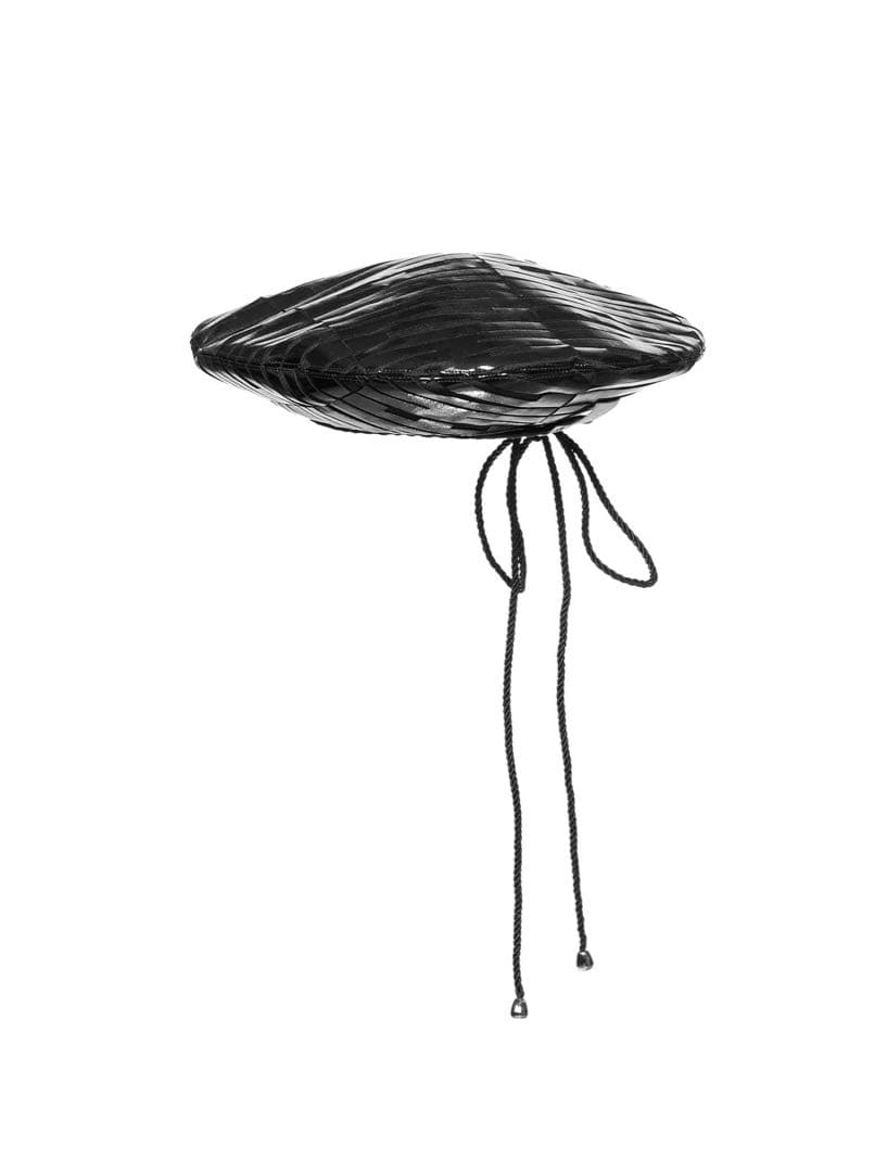 HIZUNE ヒヅメ　ベレー帽　 帽子　黒　comme des garcons