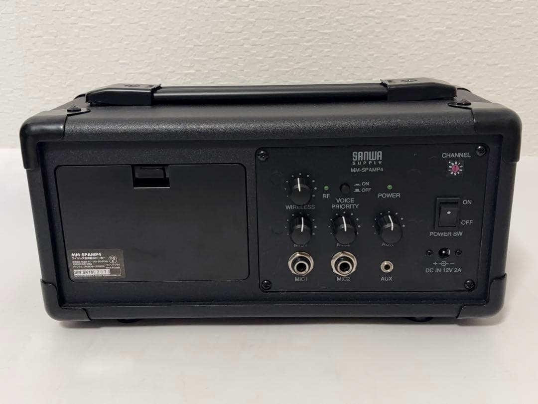 動作OK SANWA マイク付き 拡声器スピーカー MM-SPAMP4 -500