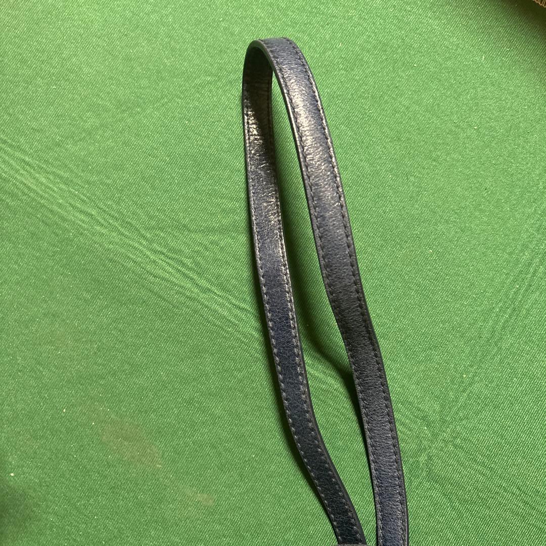 miu miu VITELLO LUX ハンドバッグ 2way リボン ブルー