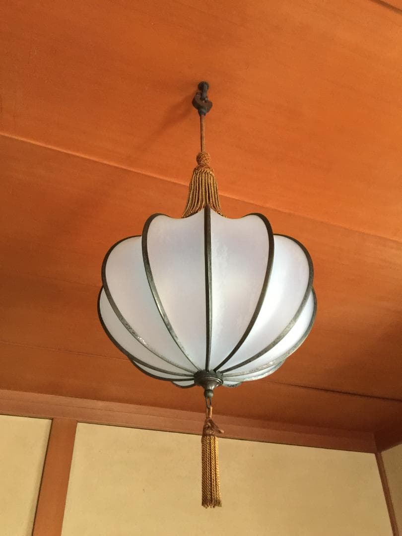 【希少】古い 和風デザイン 和室 座敷用 電灯 照明 昭和 レトロ