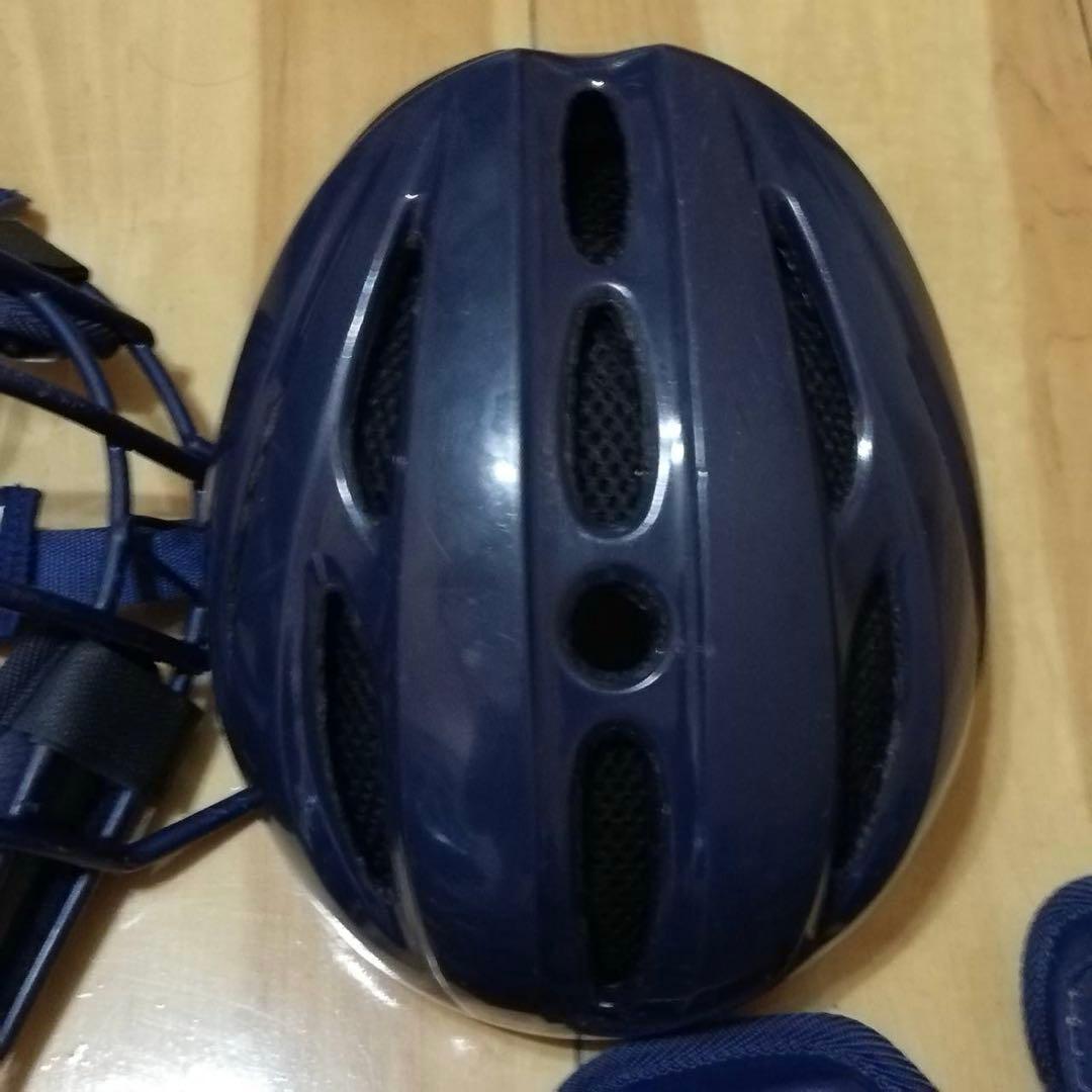 ZETT硬式用 キャッチャー防具セット ネイビー