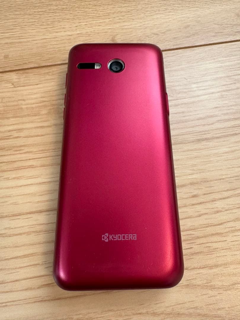 かんたんケータイSIMフリー KYF43 ワインレッド