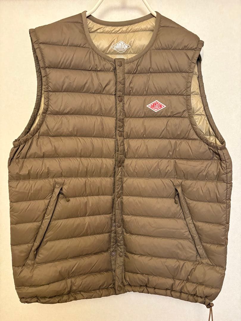 DANTON ブラウン ダウンベスト 42
