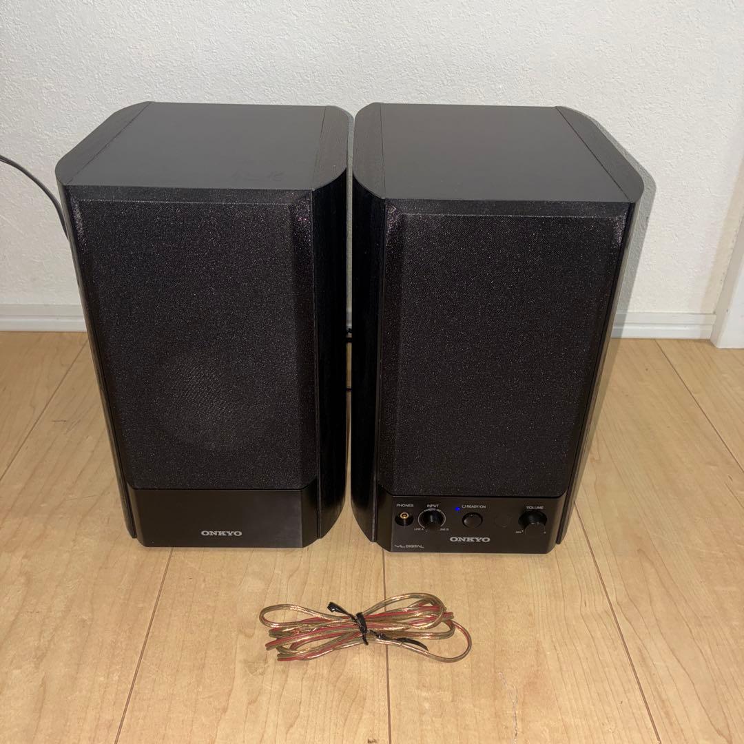 極美品ONKYO パワードスピーカーシステム　ペアスピーカー　GX-500HD