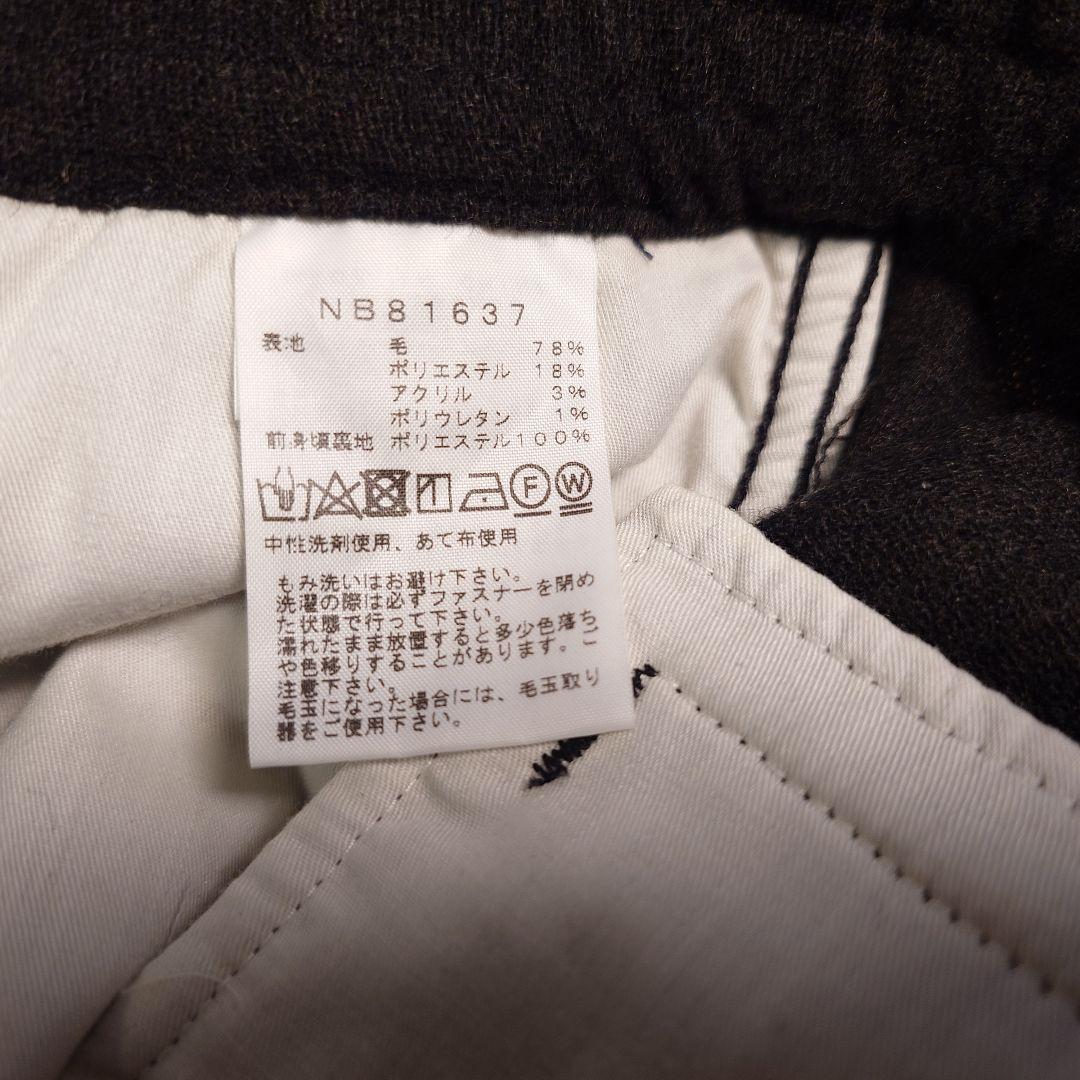 新品 ノースフェイス ドットポケットウールパンツ ダークグレー Lサイズ