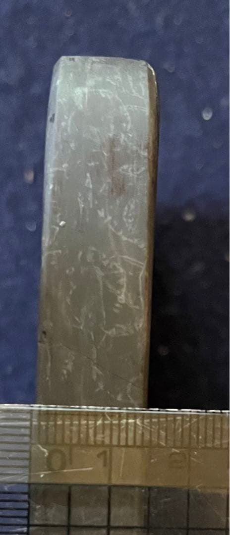 処分価格　旧坑老坑端渓水巌硯「井田硯」　氷紋・銀線・臙脂暈・超良質・深い青・書道